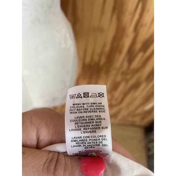 ASOS Womens Solid White Summer Knit Cotton Dress NWT US Size 6 Sleeveless - Picture 9 of 9